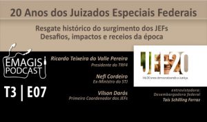 Leia mais sobre o artigo Podcast resgata história dos Juizados Especiais Federais (16/12/2021)