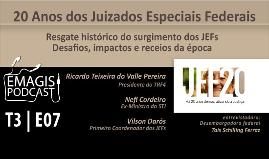 No momento, você está visualizando Podcast resgata história dos Juizados Especiais Federais (16/12/2021)