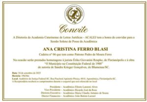 Leia mais sobre o artigo Desembargadora Ana Blasi toma posse na Acalej; juíza Erika Reupke é homenageada (22/09/2025)