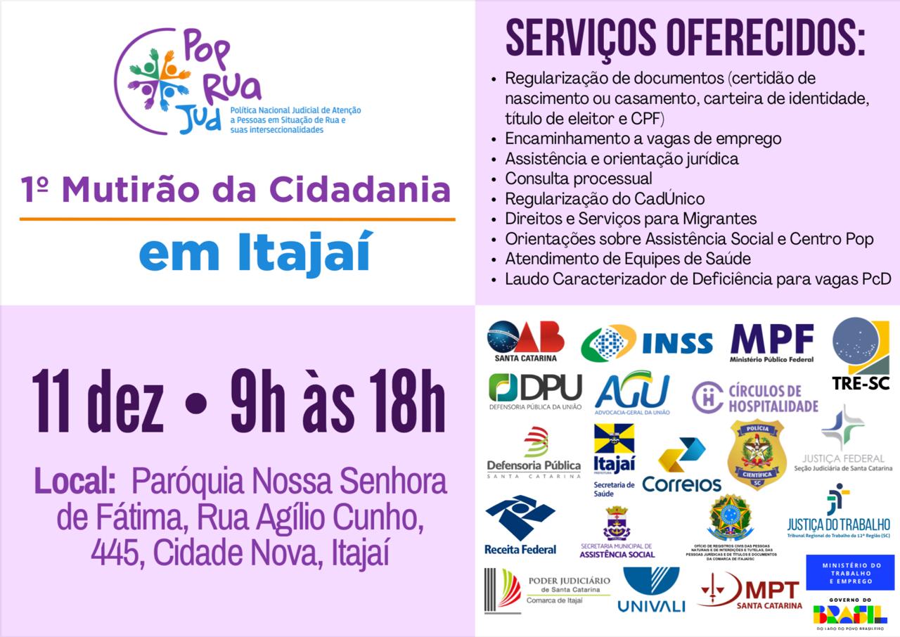 No momento, você está visualizando Justiça Federal participa de mutirão de atendimento à população em situação de rua (10/12/2025)