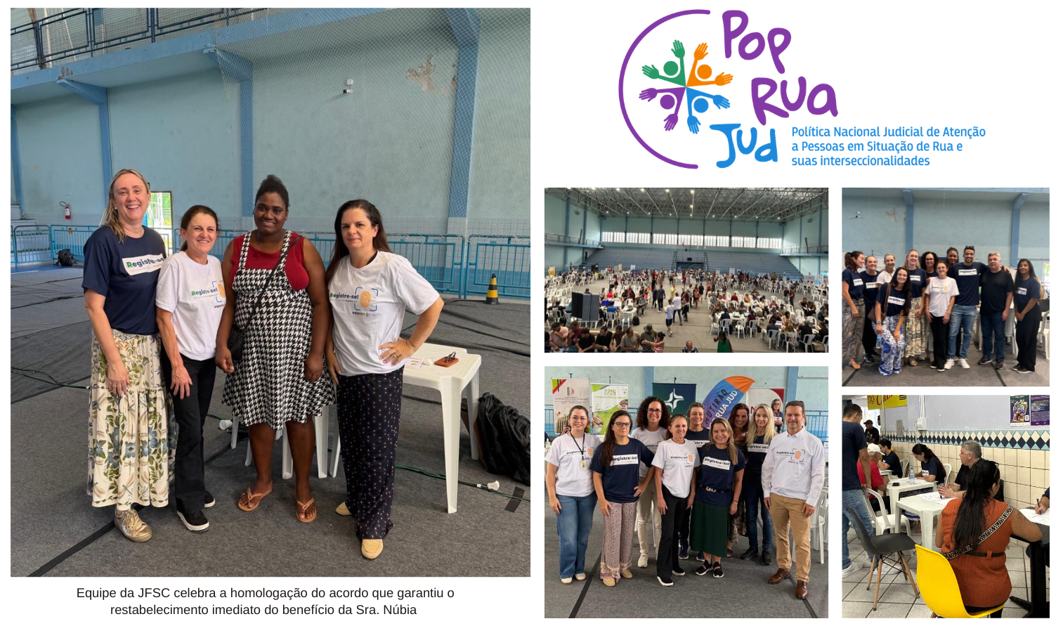 No momento, você está visualizando JFSC garante restabelecimento imediato de benefício para cidadã atendida no 3º Mutirão da Cidadania (22/04/2026)